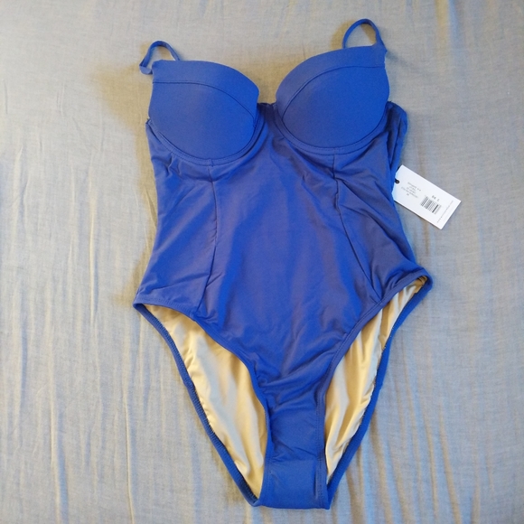 WeWoreWhat Danielle Undewire One Piece Swimsuit Sapphire Blue - Picture 1 of 5